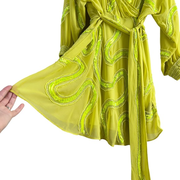 ASOS Curve Lime Green Mini Dress - Picture 7 of 16